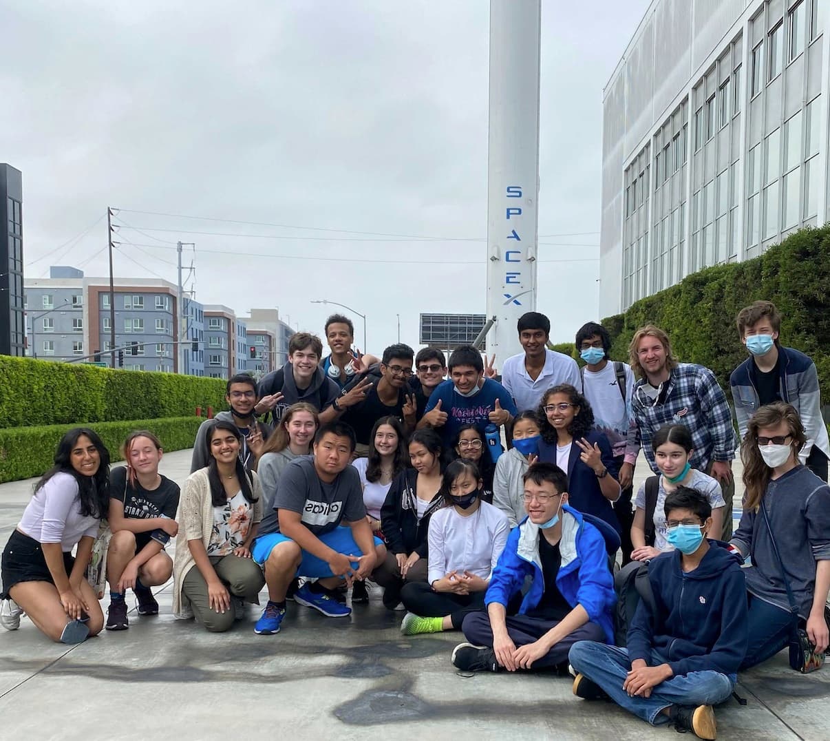 Wack Clubbers at SpaceX HQ in LA