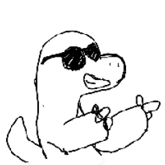Dino drawing